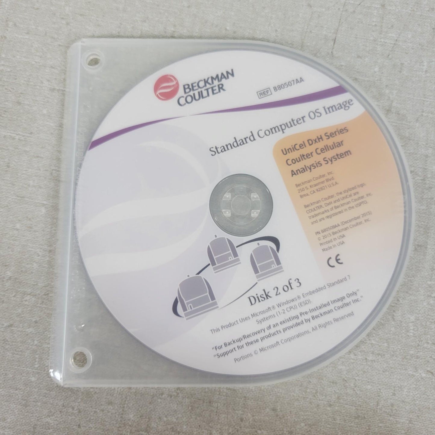 Beckman Coulter UniCel DxH Series Coulter Cellular Analysis System Disks 1, 2, 3
