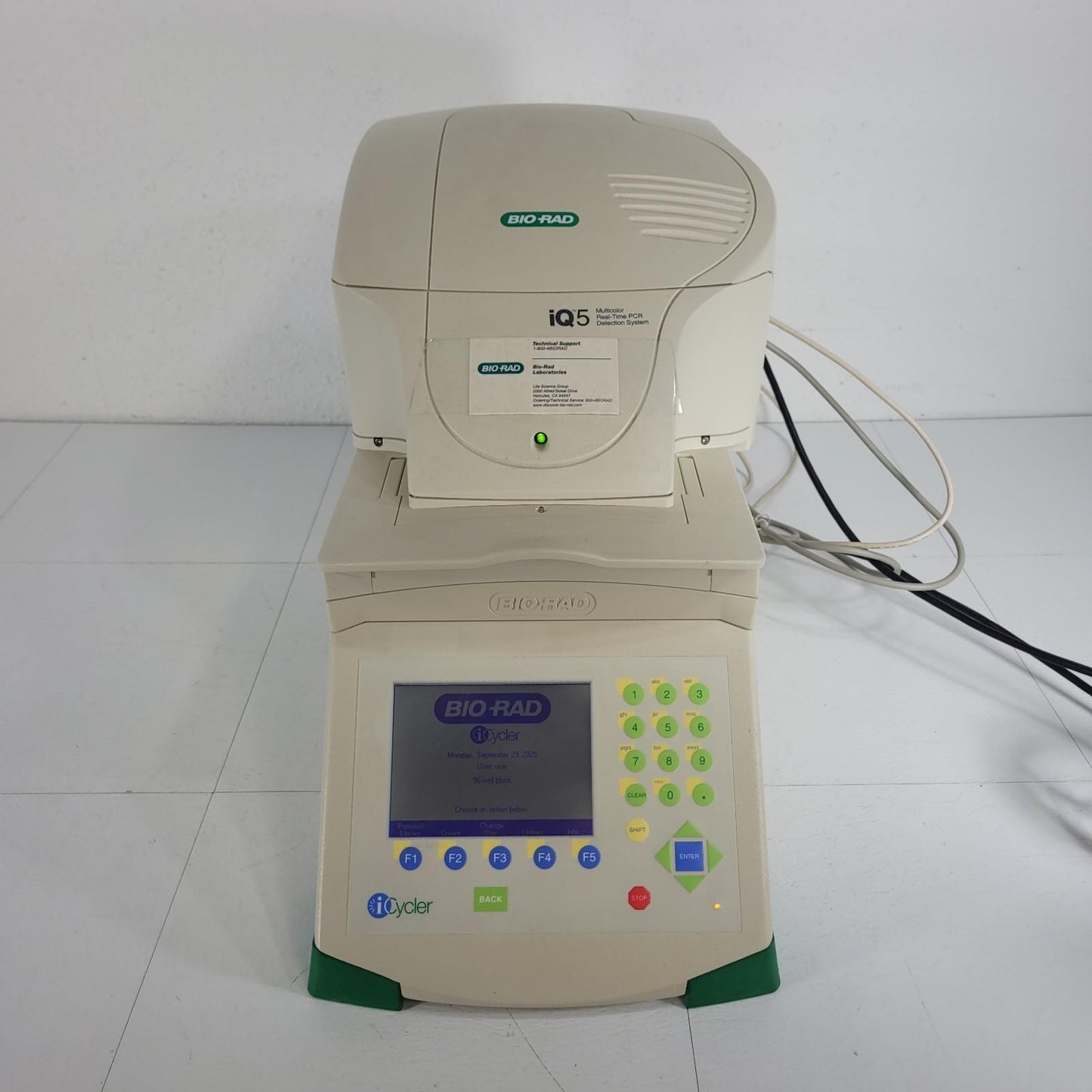 BIORAD iCycler Thermal Cycler w/ iQ5 Optical Module PCR Detection System