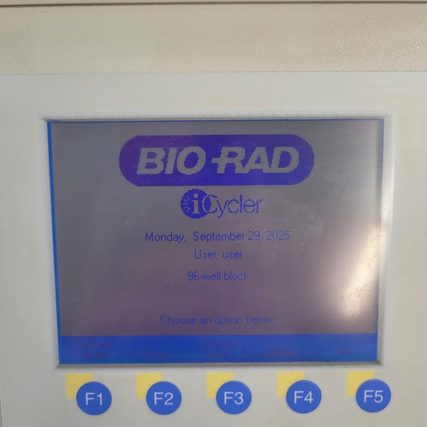 BIORAD iCycler Thermal Cycler w/ iQ5 Optical Module PCR Detection System