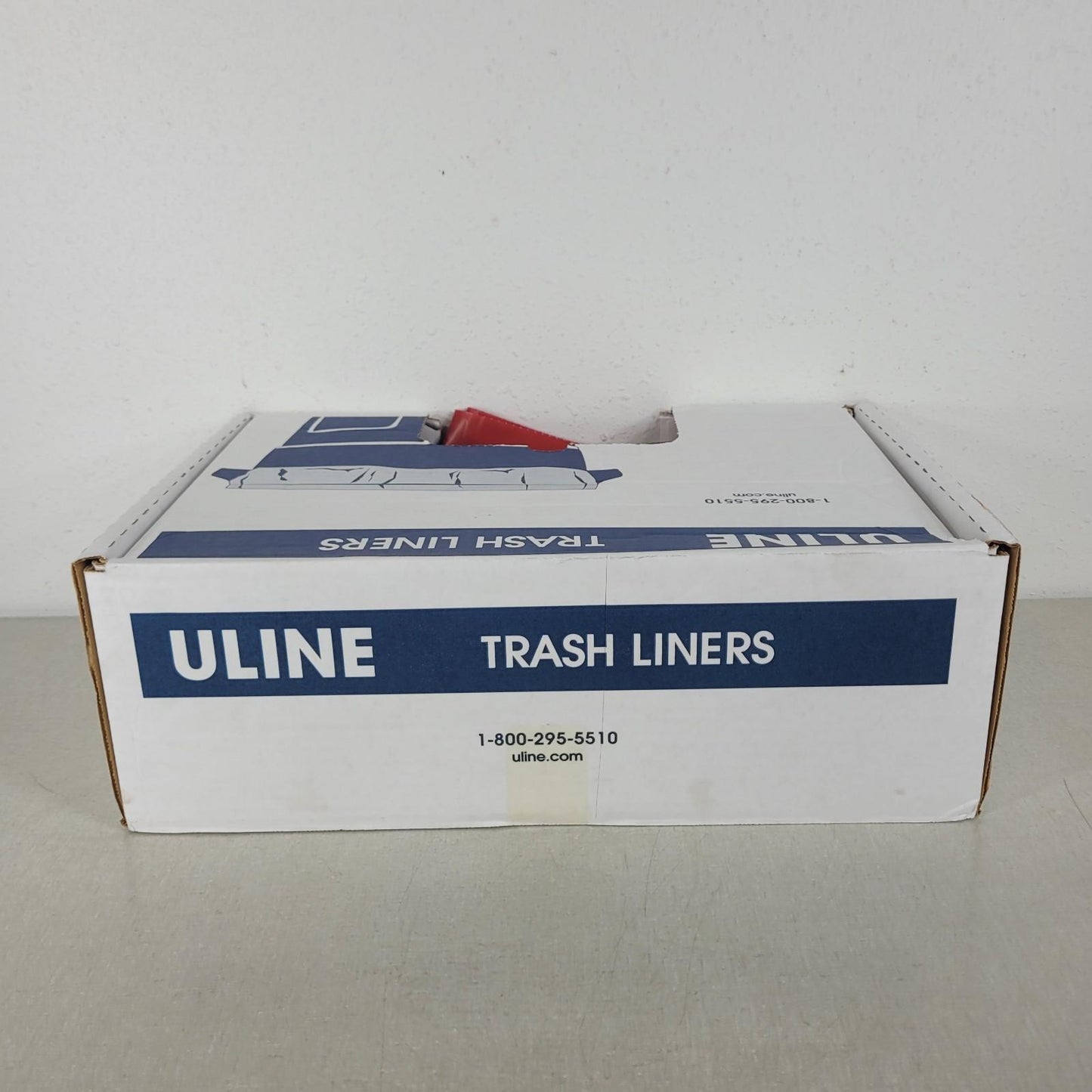 *Lot of Approximately 75* Uline S-17202 Red Biohazard Liners 40x46" 40-45GAL