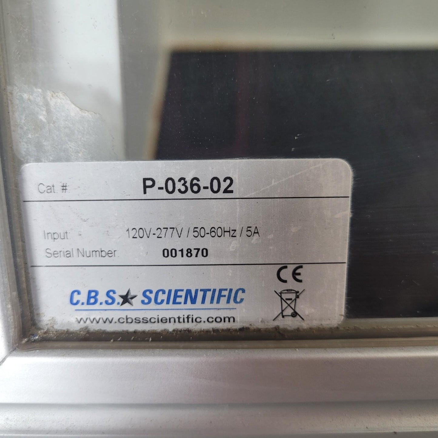 CBS P-036-02 PCR Workstation 36" UV Ultraviolet + Fluorescent Light Dead Air Box