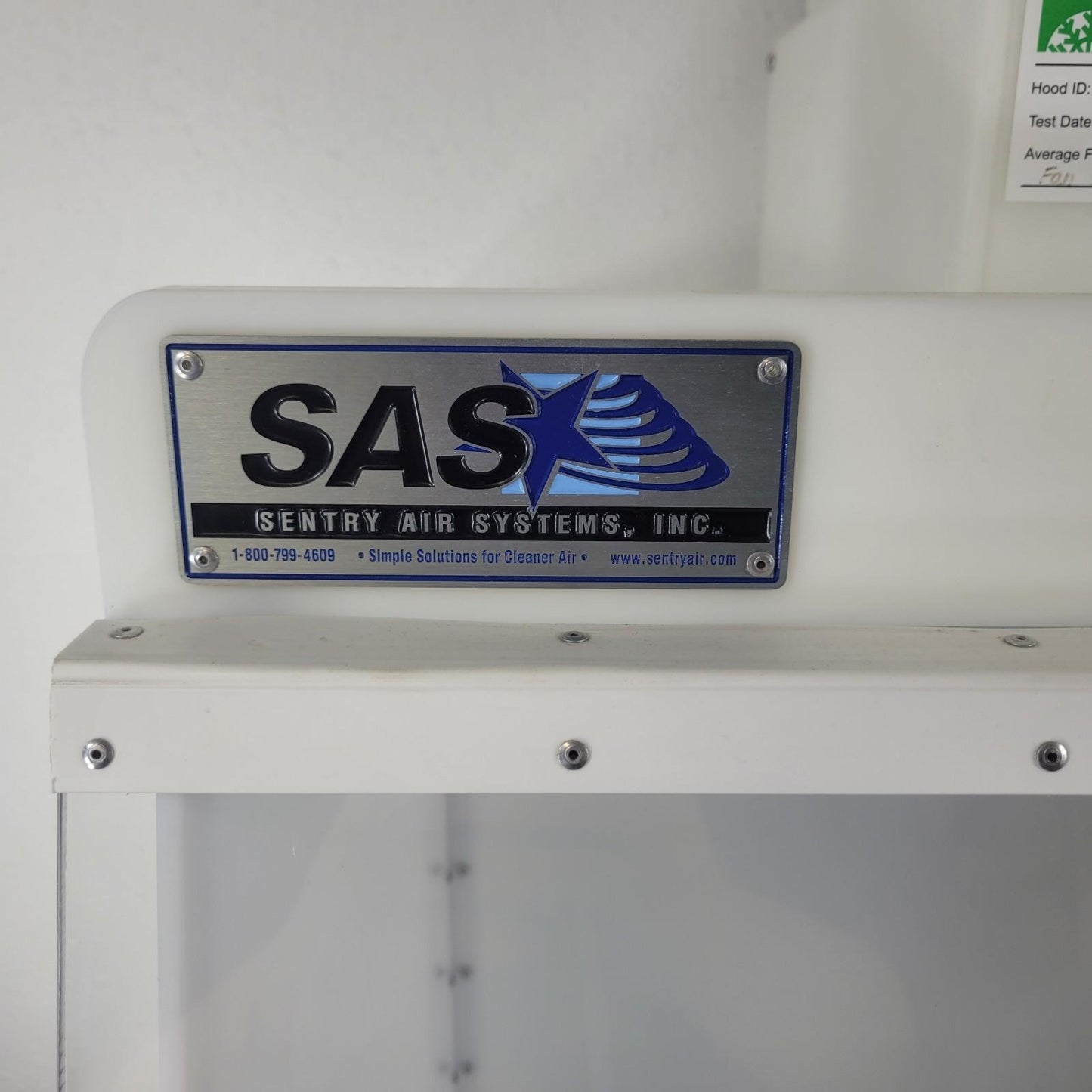 Sentry Air Systems SAS 30" PCR Workstation Portable Clean Room Box ISO Class 100