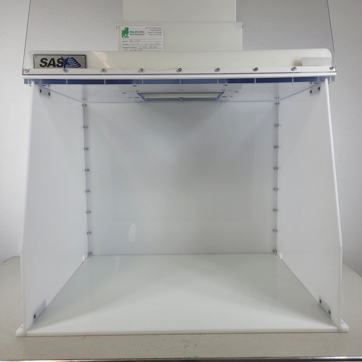Sentry Air Systems SAS 30" PCR Workstation Portable Clean Room Box ISO Class 100