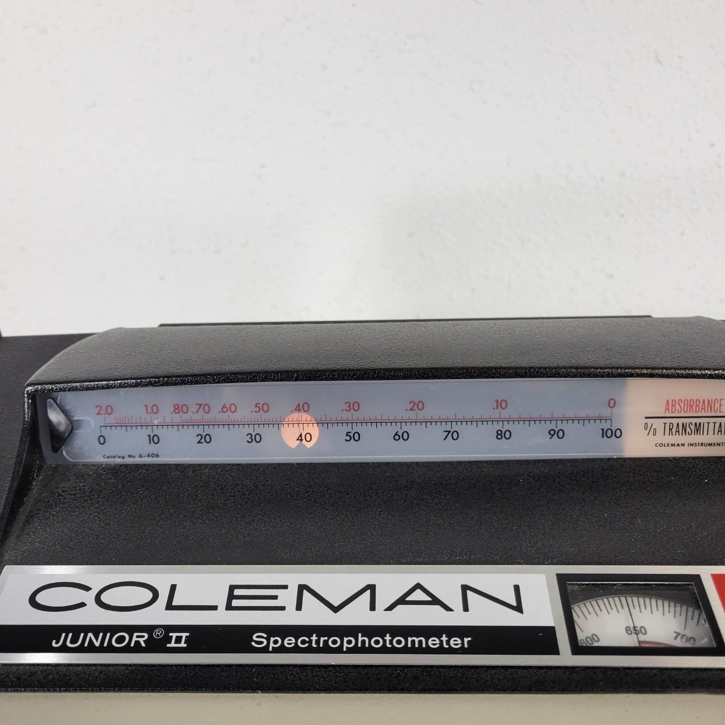 Coleman 6/20 Junior II Optical Spectrophotometer Spectrometer