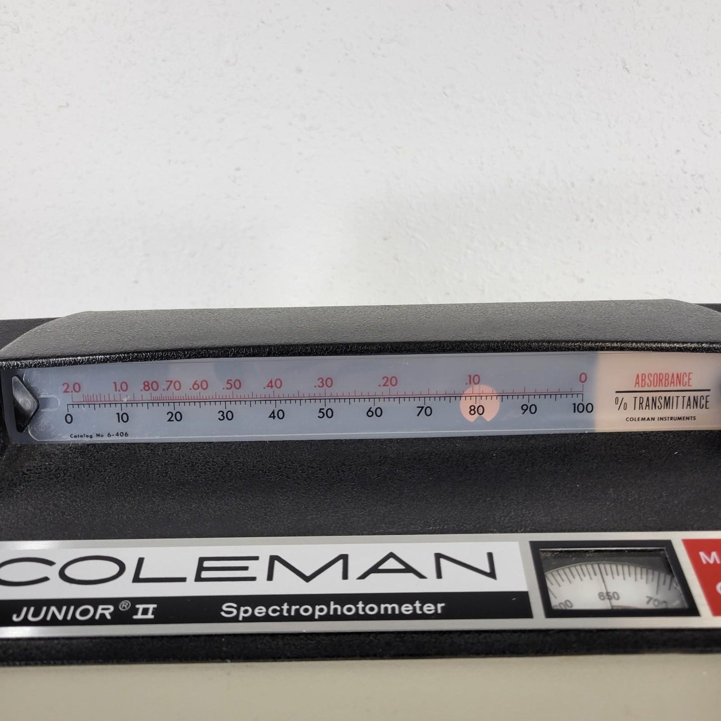Coleman 6/20 Junior II Optical Spectrophotometer Spectrometer
