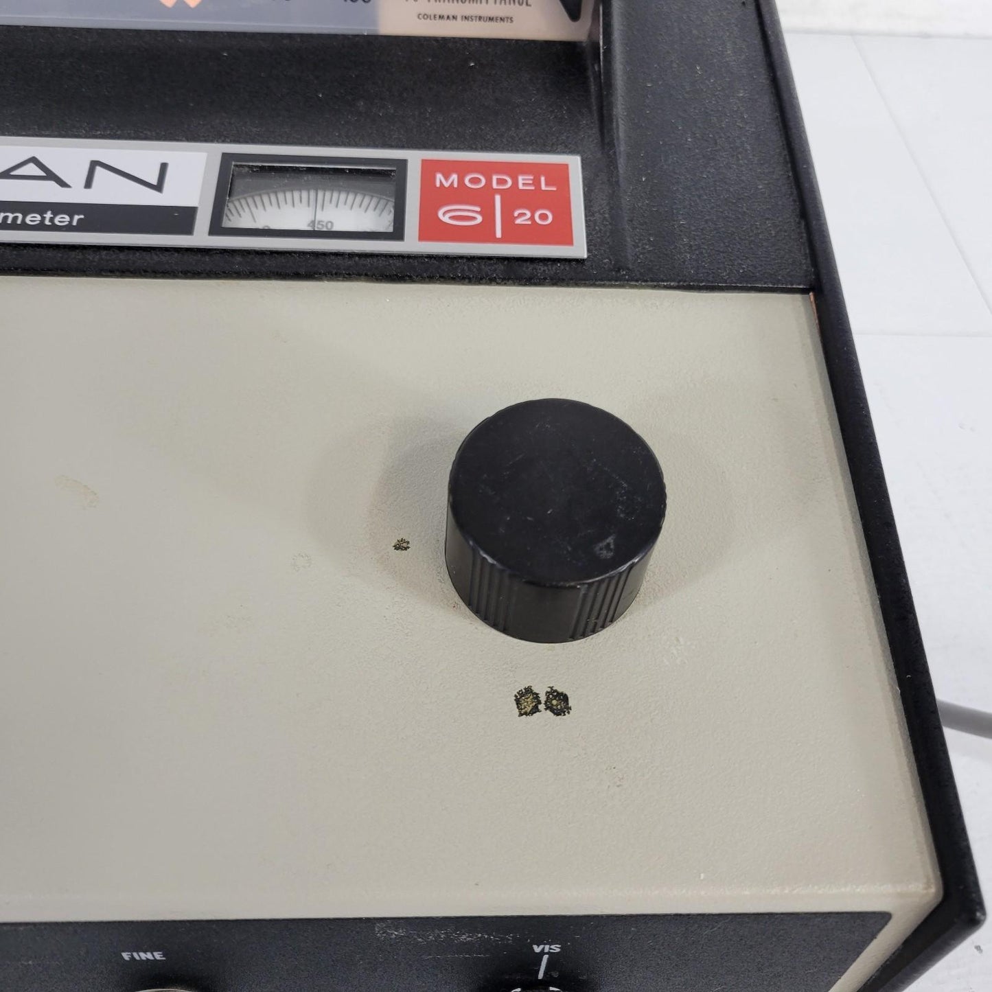 TESTED Coleman 6/20 Junior II Optical Spectrophotometer Colorimetry Spectrometer