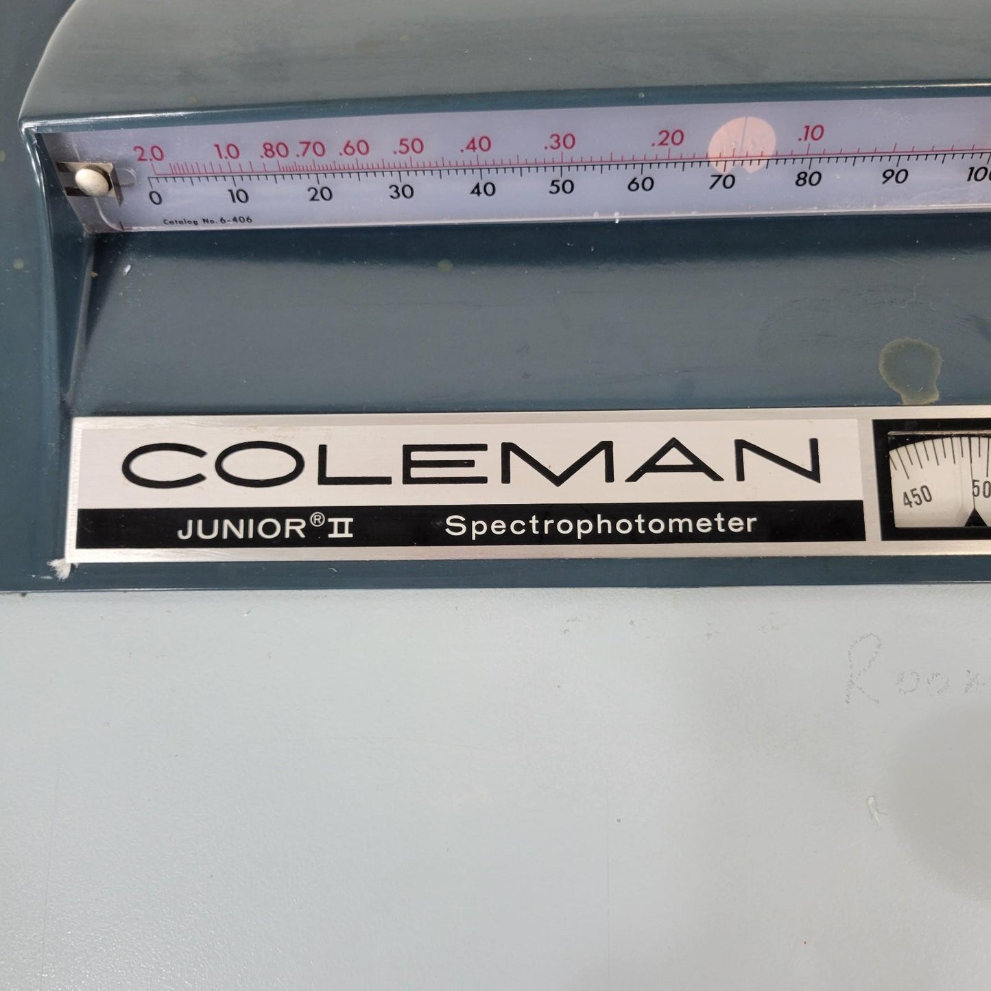 TESTED Coleman 6/20 Junior II Optical Spectrophotometer Colorimetry Cuvette