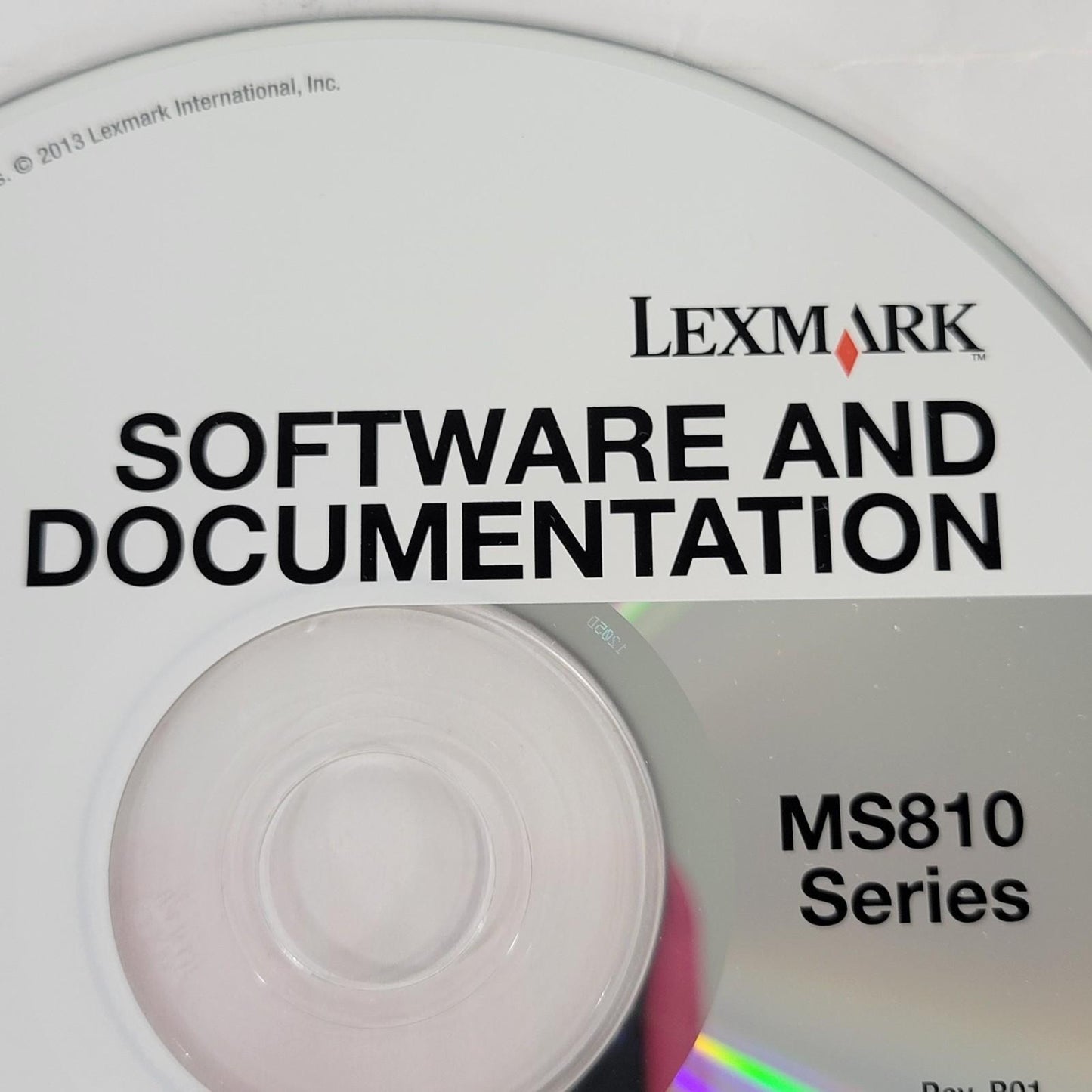 Lexmark 40G0977-004 Software and Documentation MS810 Rev. B01 Disk Driver CD