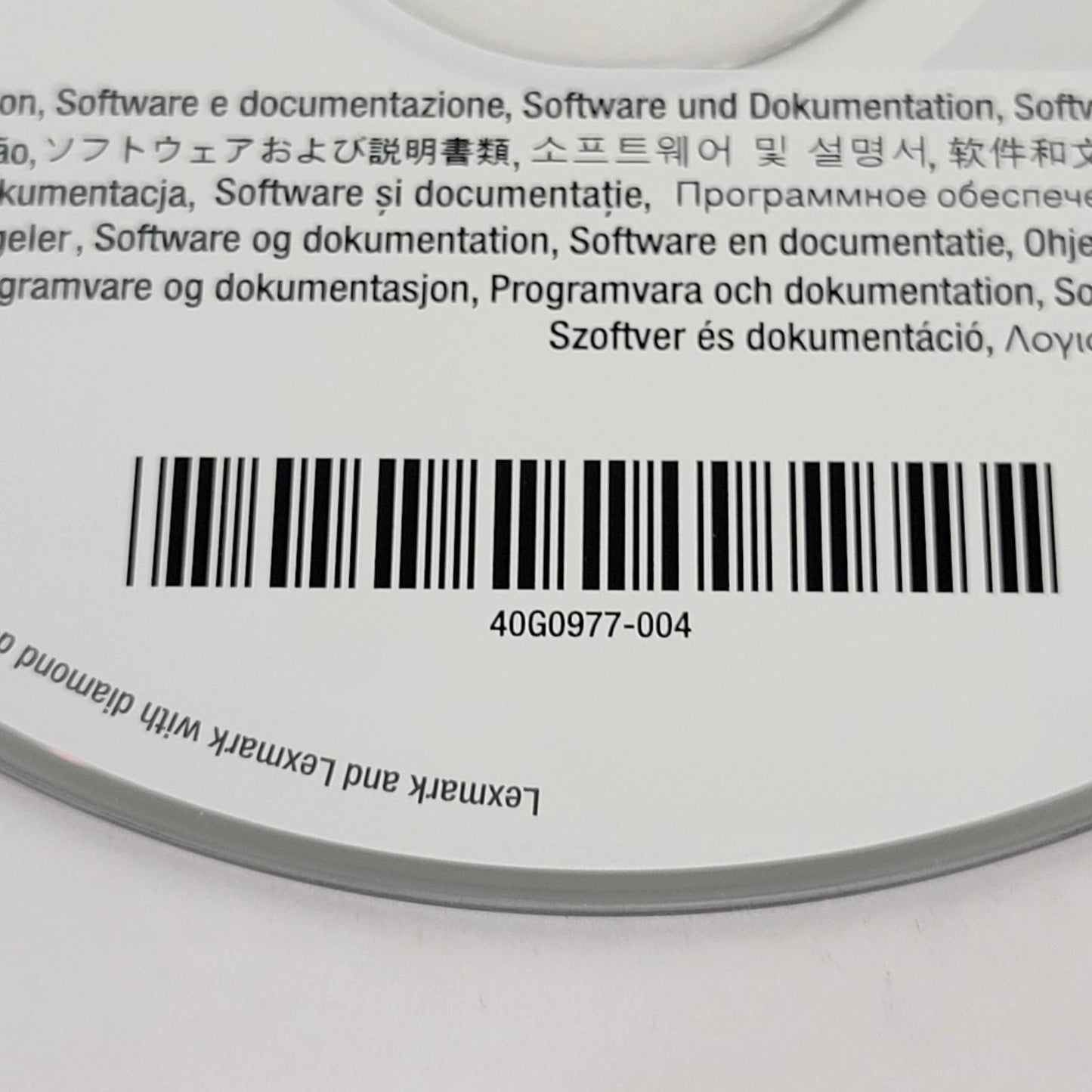 Lexmark 40G0977-004 Software and Documentation MS810 Rev. B01 Disk Driver CD