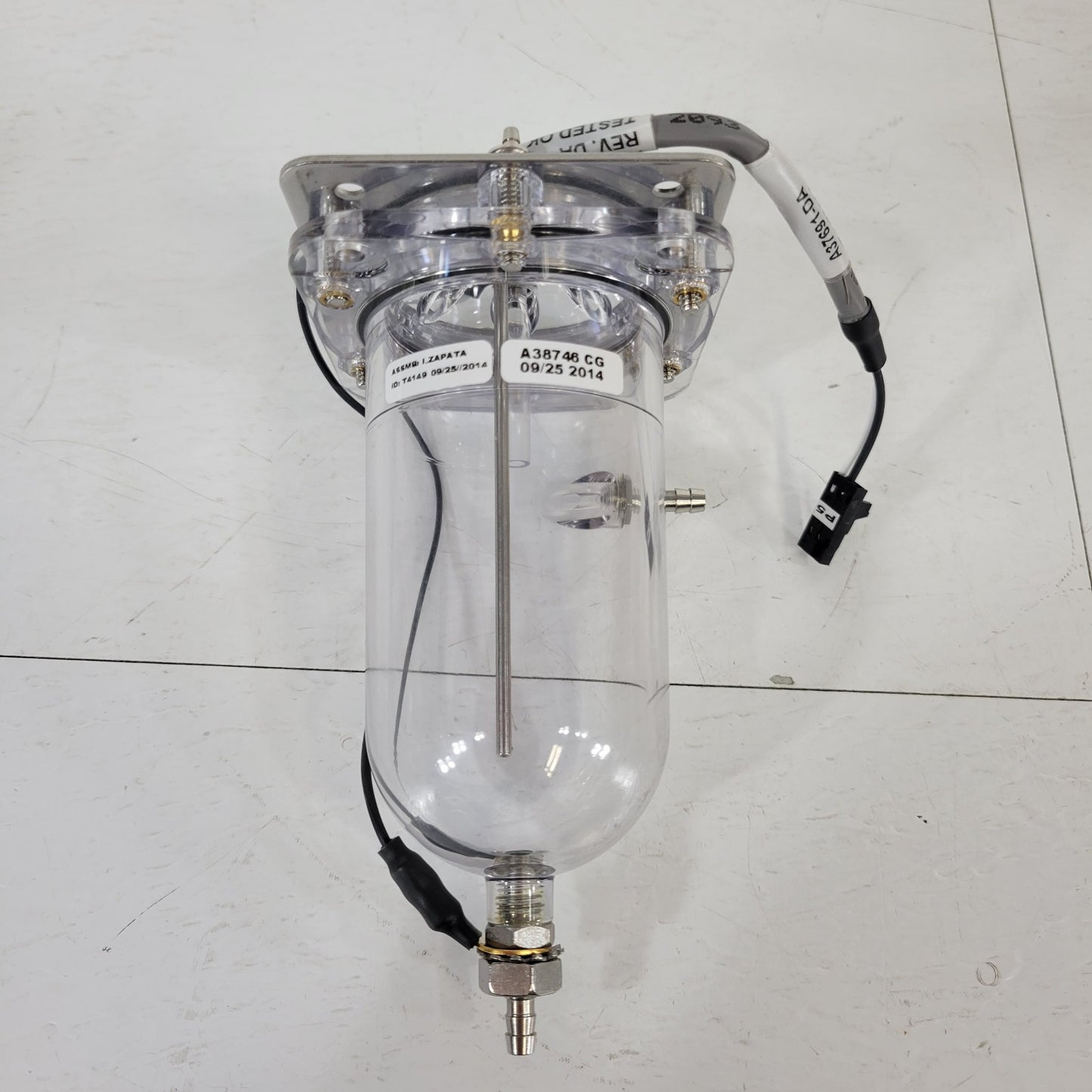 Beckman Coulter DxH A38746 CBC Vent Chamber Assembly Fluidics Waste Bottle