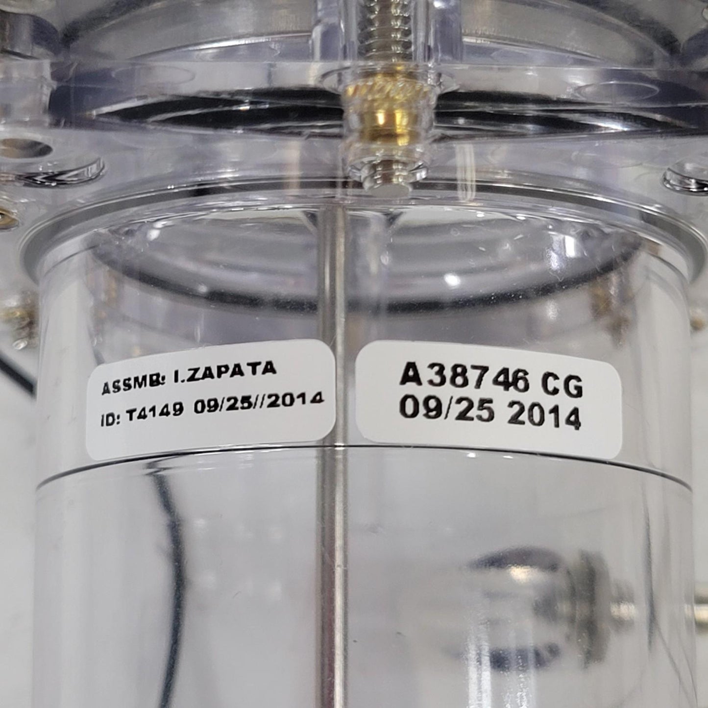 Beckman Coulter DxH A38746 CBC Vent Chamber Assembly Fluidics Waste Bottle