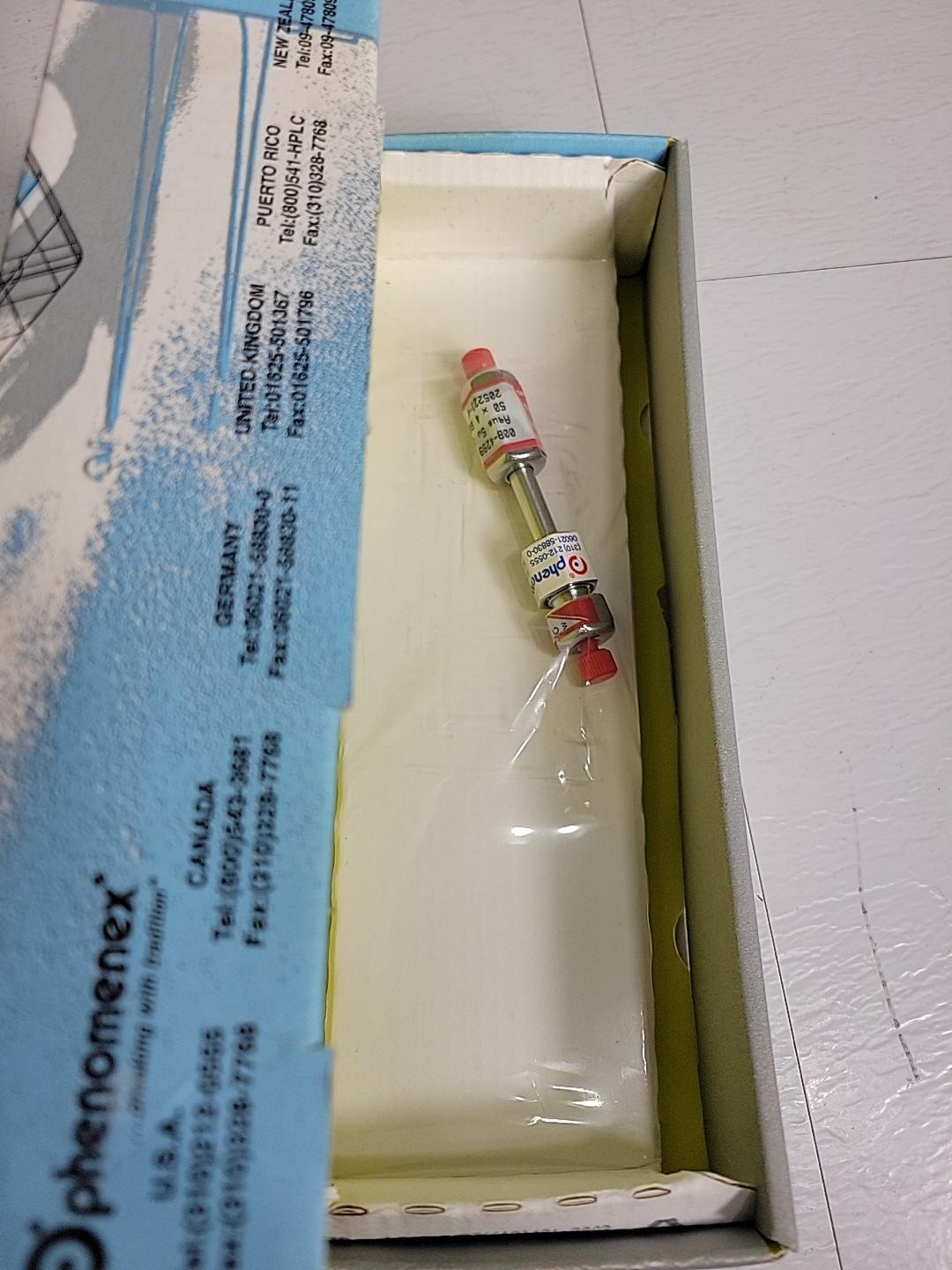 Phenomenex 00B-4299-E0 Aqua 5u C18 125A 50X4.6 mm HPLC High Purity Silica 99.9%