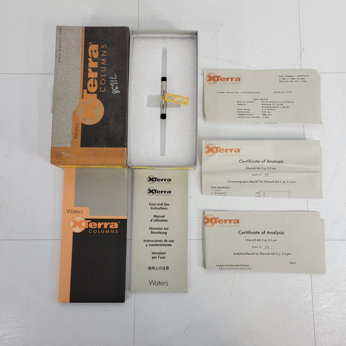 Terra Columns 186000412 Waters XTerra MS C18 3.5 um 3.0x30mm HPLC Column