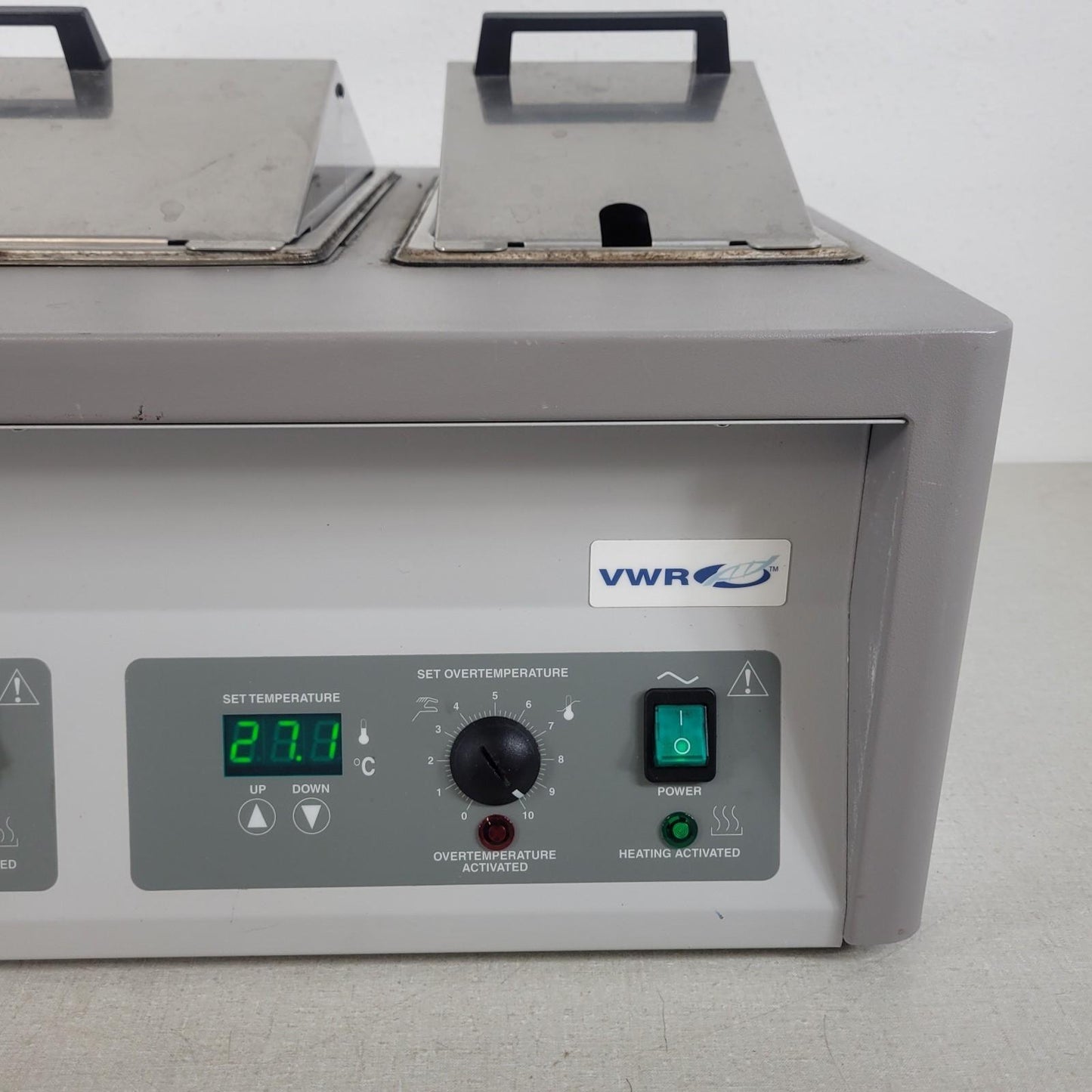 TESTED- VWR Shel Lab 1255 Dual Chamber Laboratory Digital Water Bath 9020932