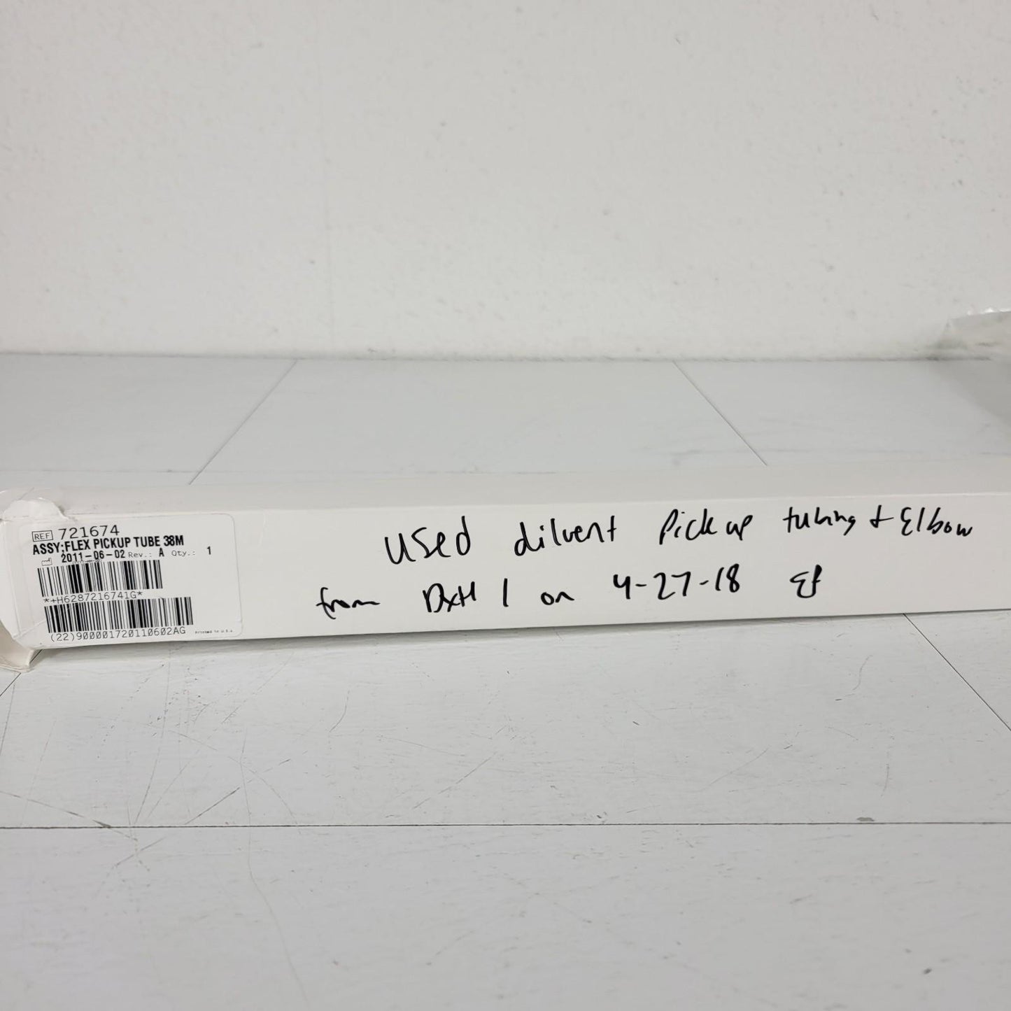 Beckman Coulter 721674 Flex Pickup Tube 38M & Elbow from DxH 1