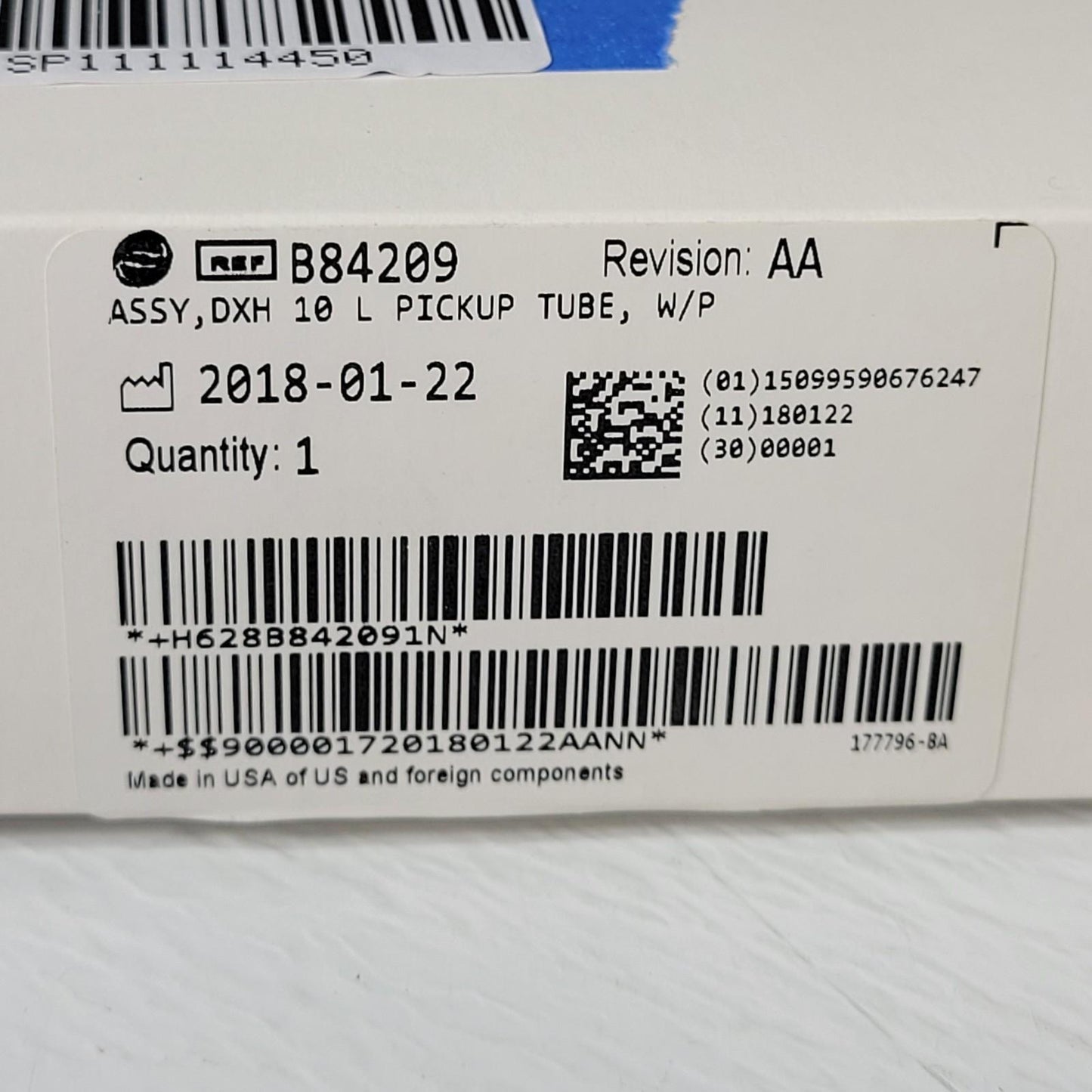 Beckman Coulter B84209 DxH Pickup Tube 10 L