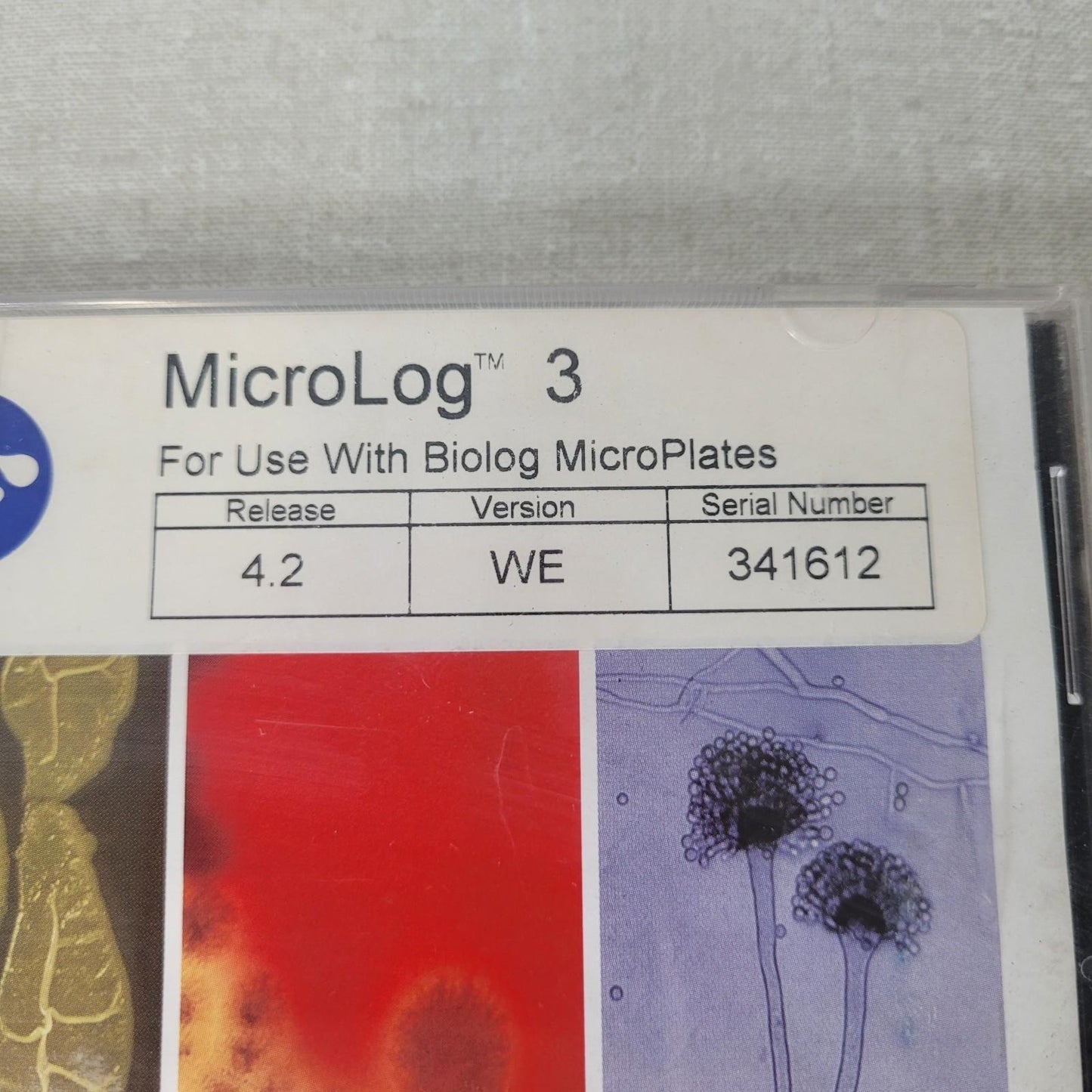 Biolog 341612 Microlog 3 Version 4.2 WE Program CD w/ Authorization Floppy Disk