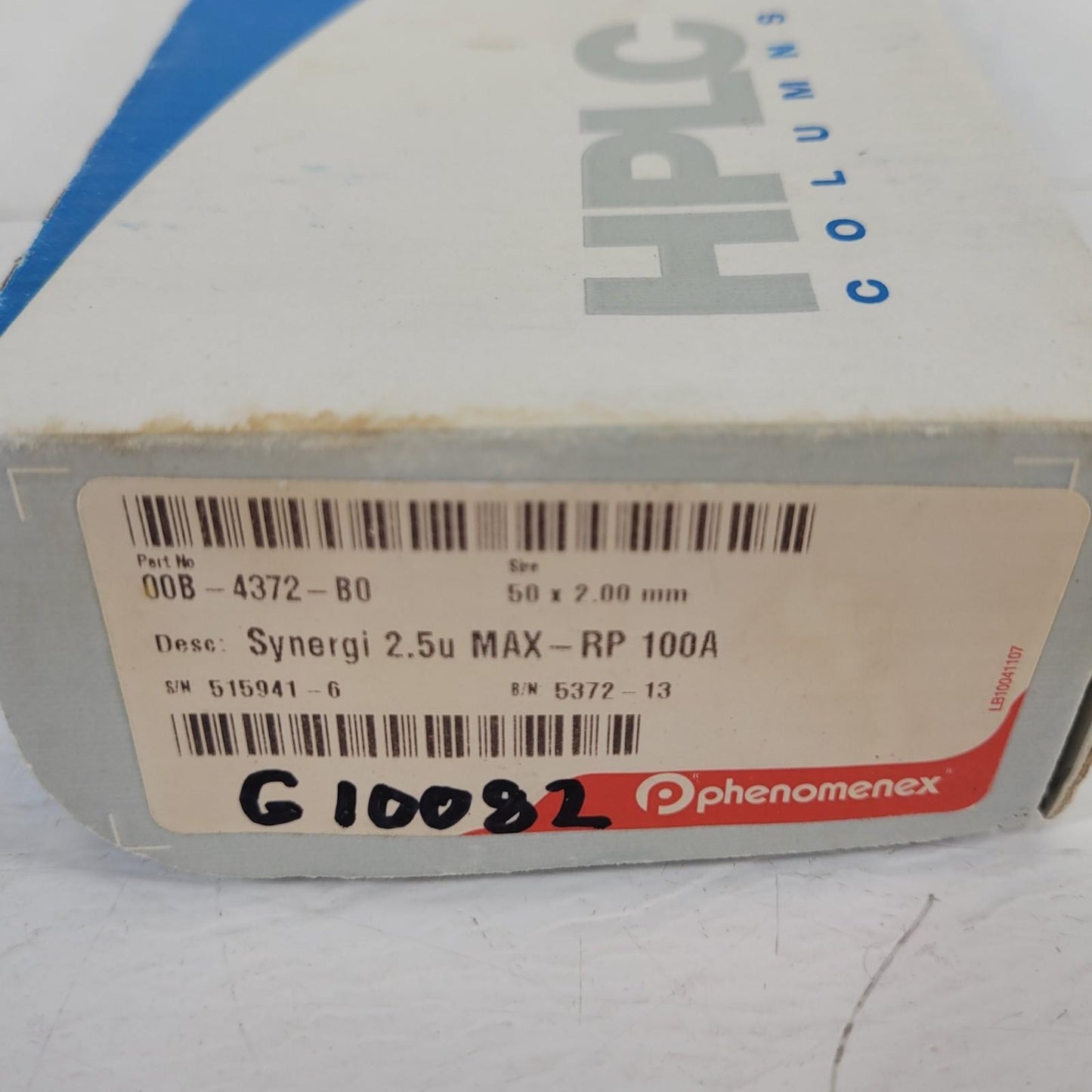 Phenomenex 00B-4372-B0 Synergi 2.5u MAX -RP 100A 50 x 2.00 mm HPLC Columns