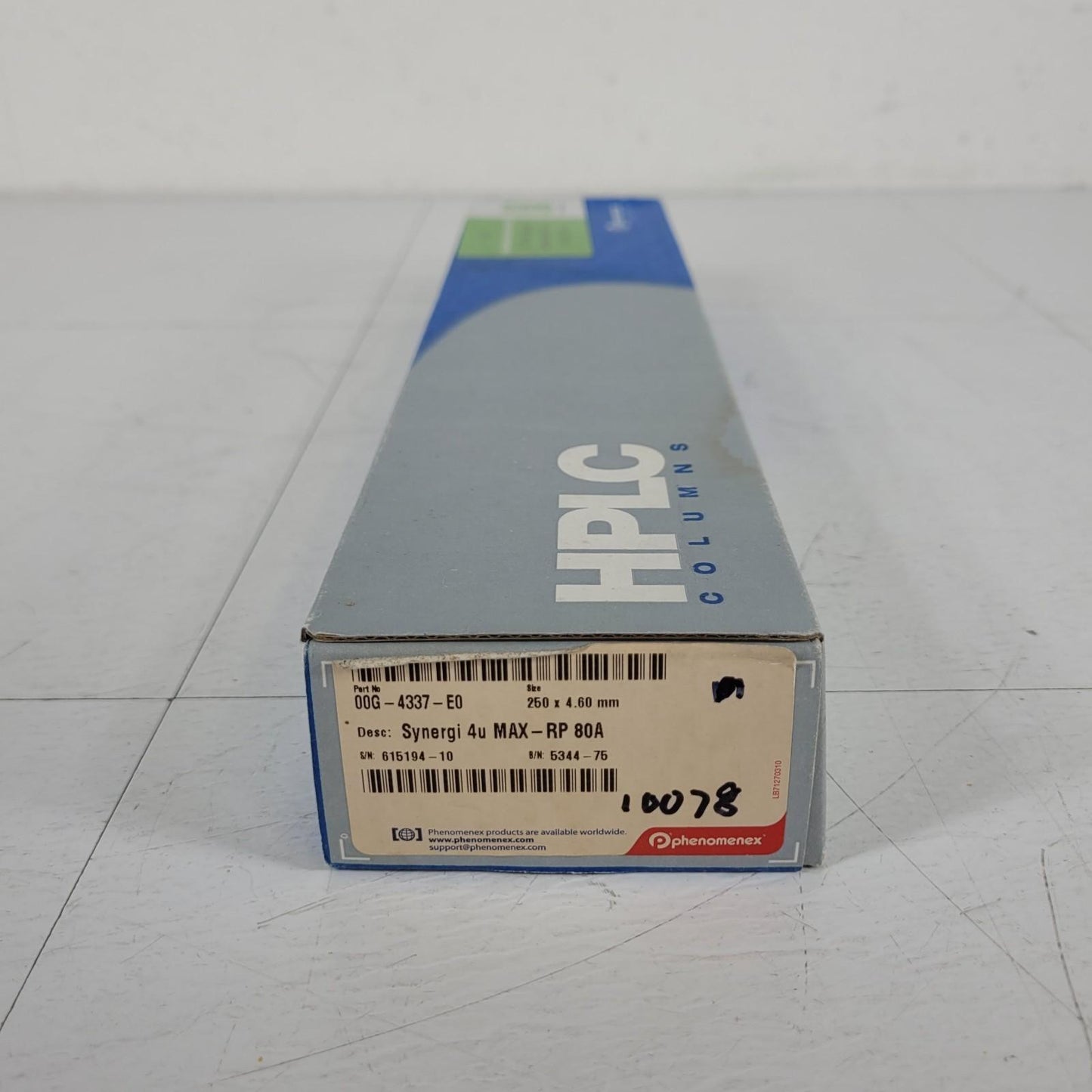 Phenomenex 00G-4337-E0 Synergi 4u MAX-RP 80A 250 x 4.60 mm HPLC Columns