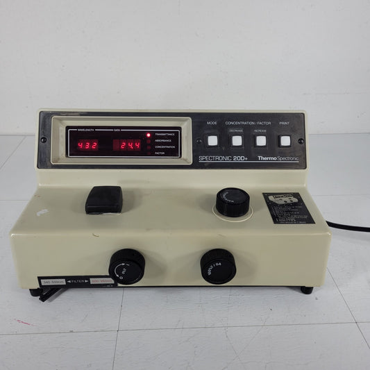 FOR PARTS Thermo Spectronic 333183 20D+ Spectrophotometer Colorimeter