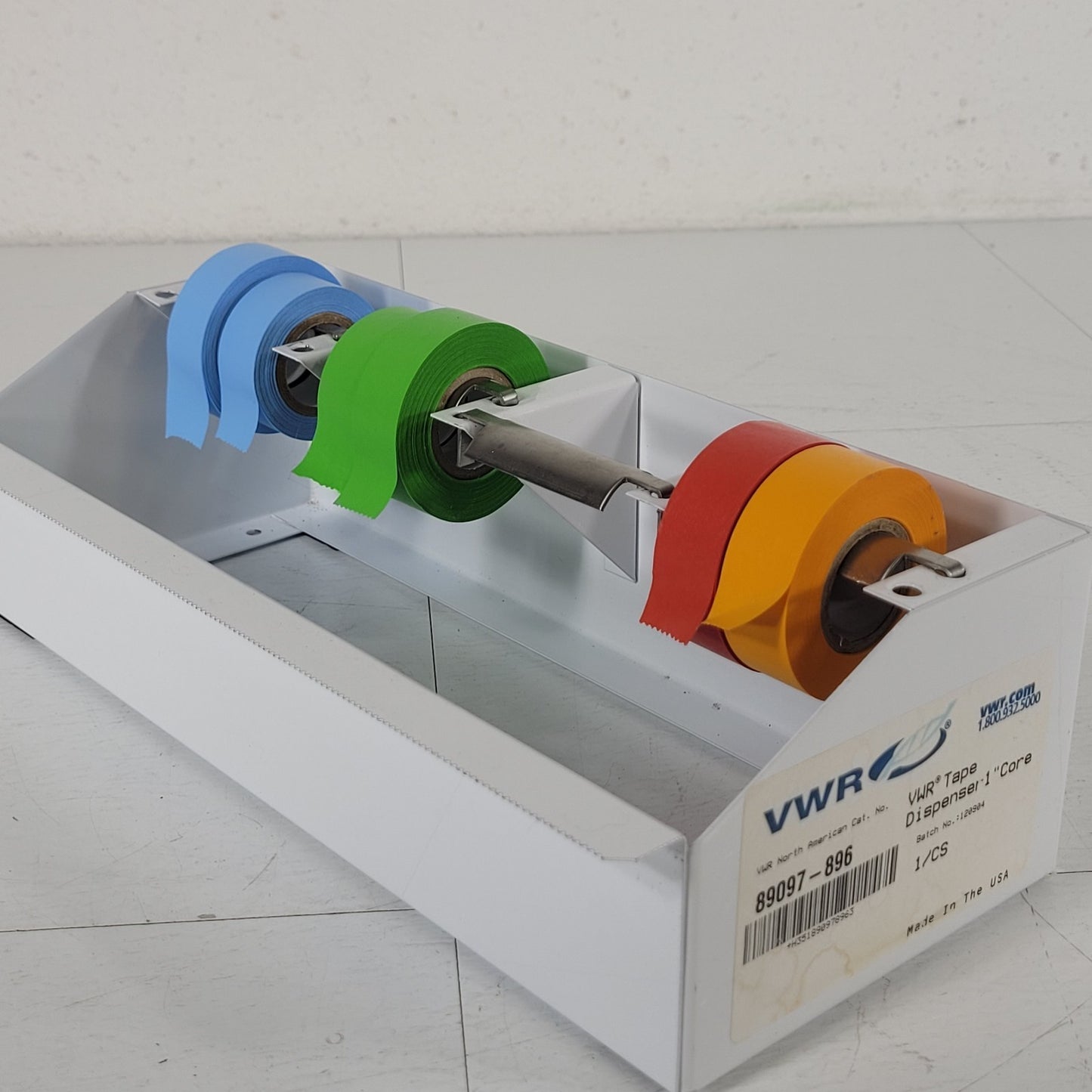 VWR 89097-896 Multiple Roll Tape Dispenser 1" Core With Tape Metal Sheet