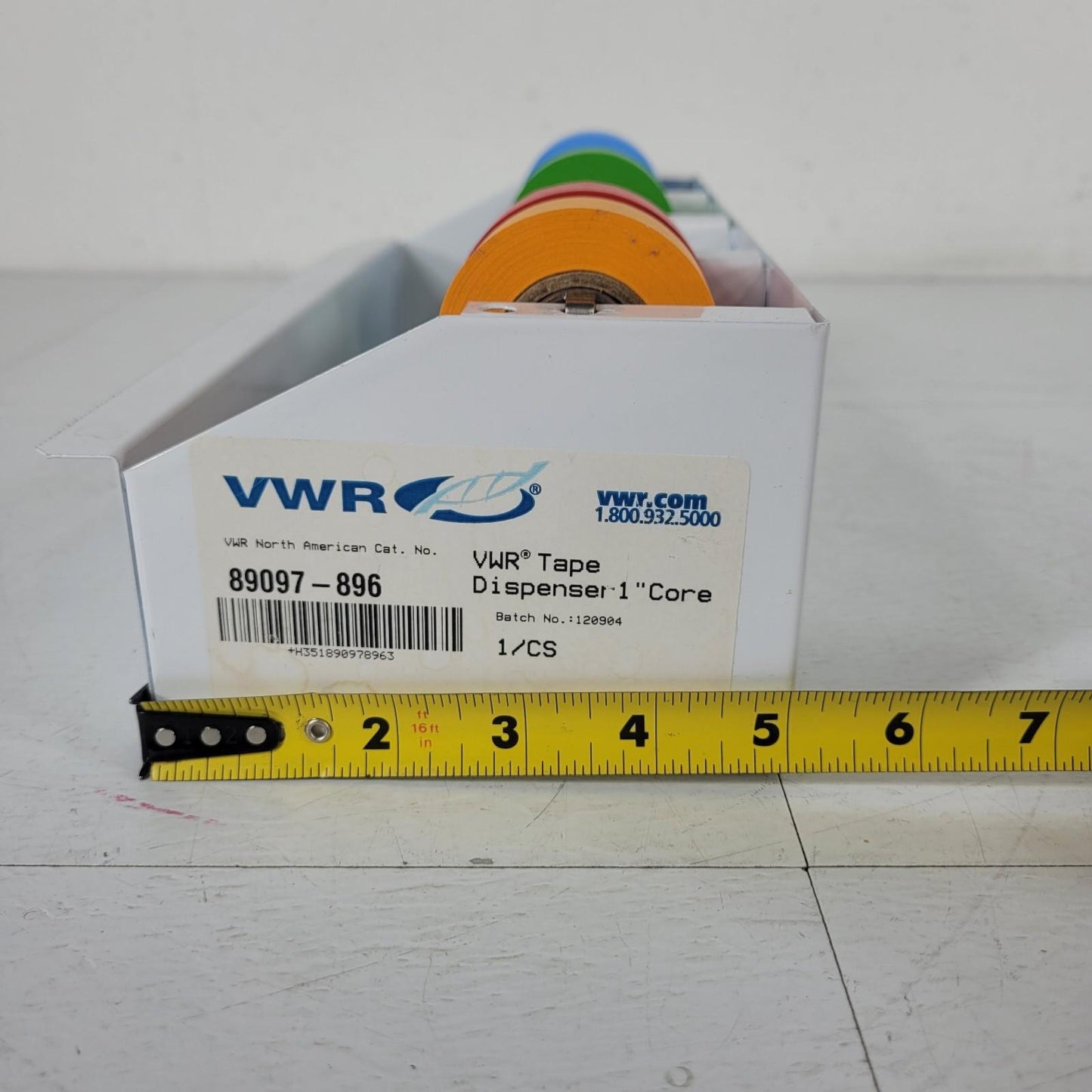 VWR 89097-896 Multiple Roll Tape Dispenser 1" Core With Tape Metal Sheet
