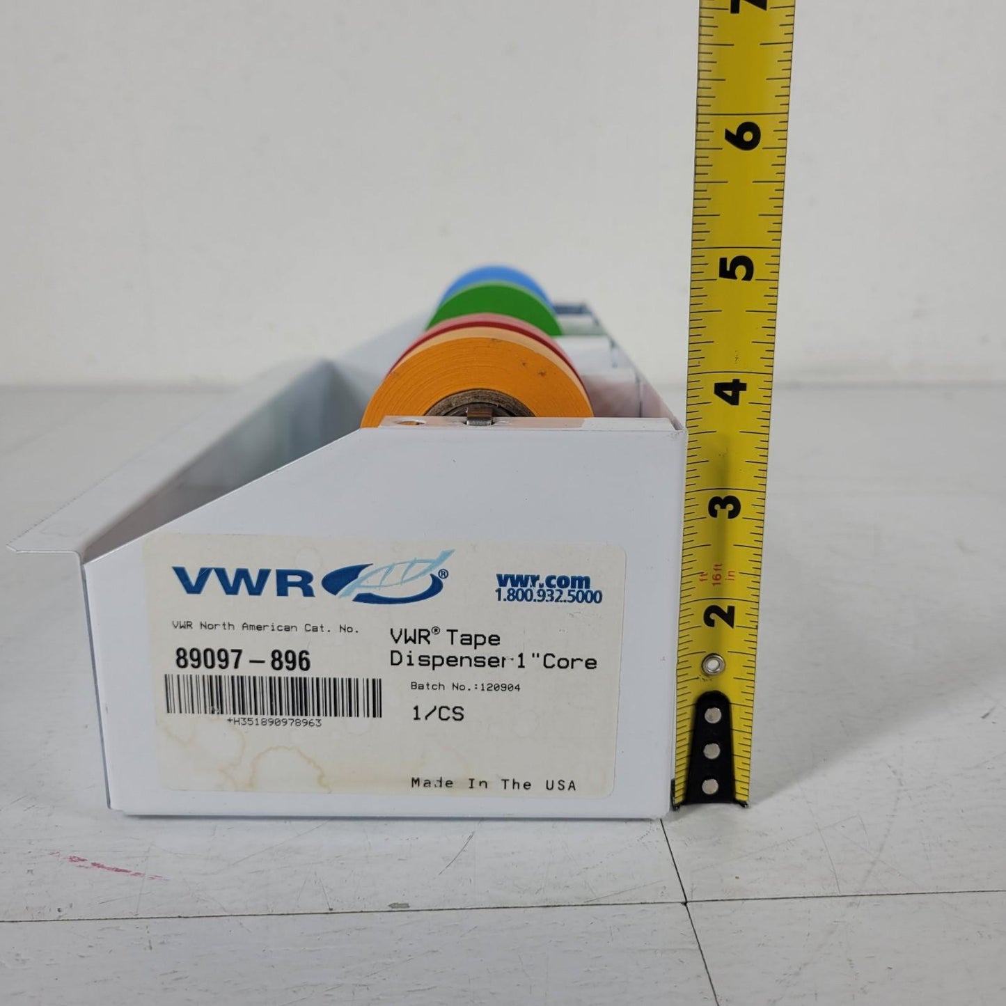 VWR 89097-896 Multiple Roll Tape Dispenser 1" Core With Tape Metal Sheet