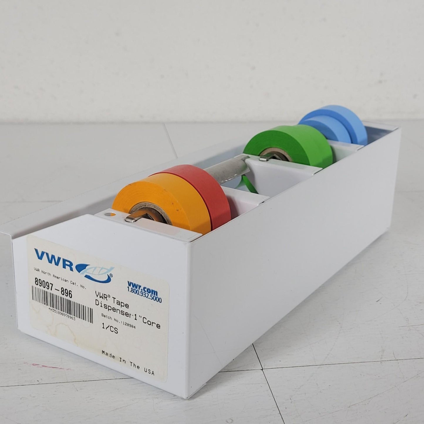 VWR 89097-896 Multiple Roll Tape Dispenser 1" Core With Tape Metal Sheet