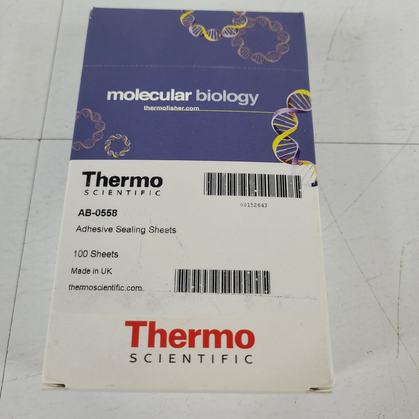 Thermo Scientific AB-0558 Adhesive PCR Plate Seals 100 Sheets Molecular Biology