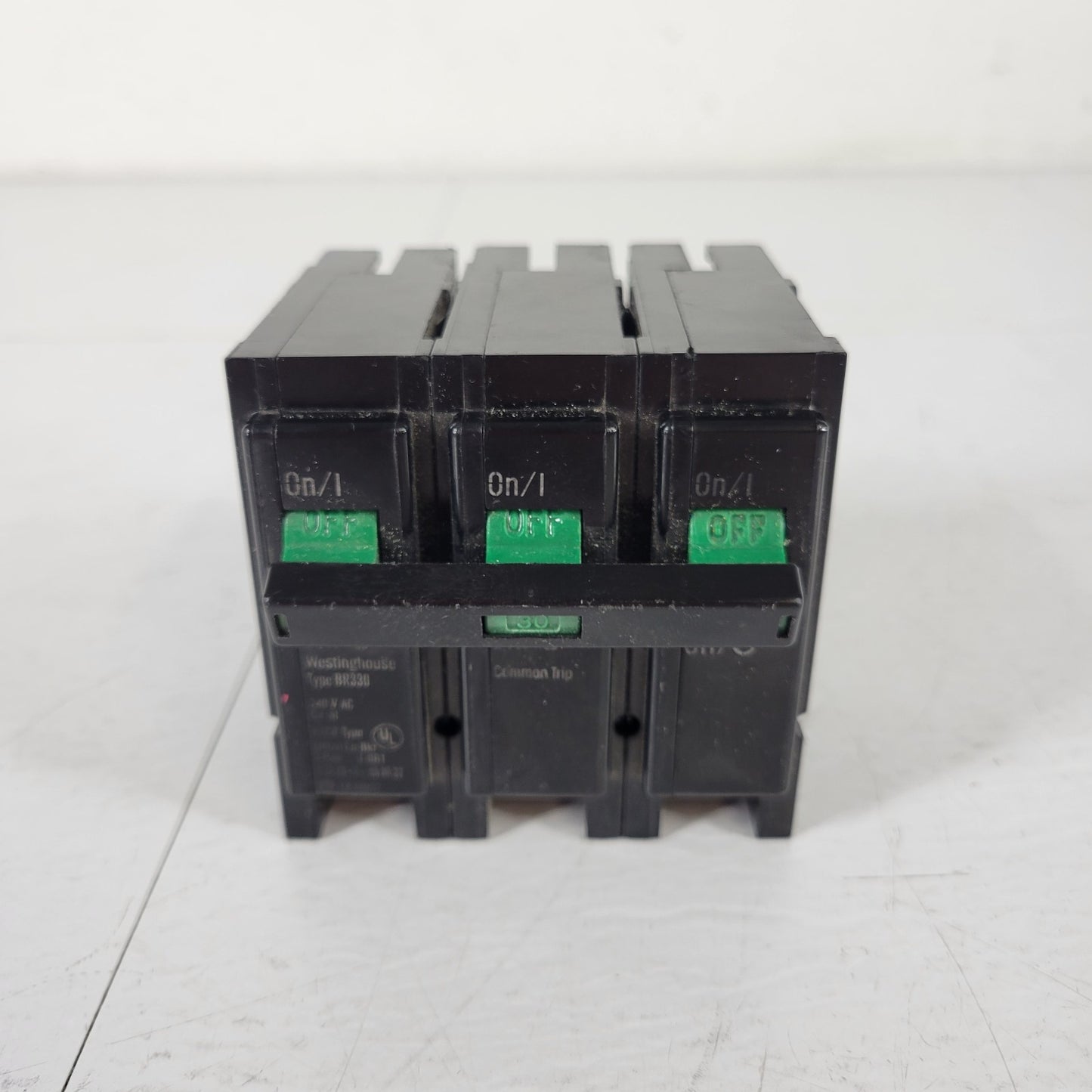 Westinghouse BR330 HACR Type Breaker 240 V AC Cu/Al 3 Pole J-861