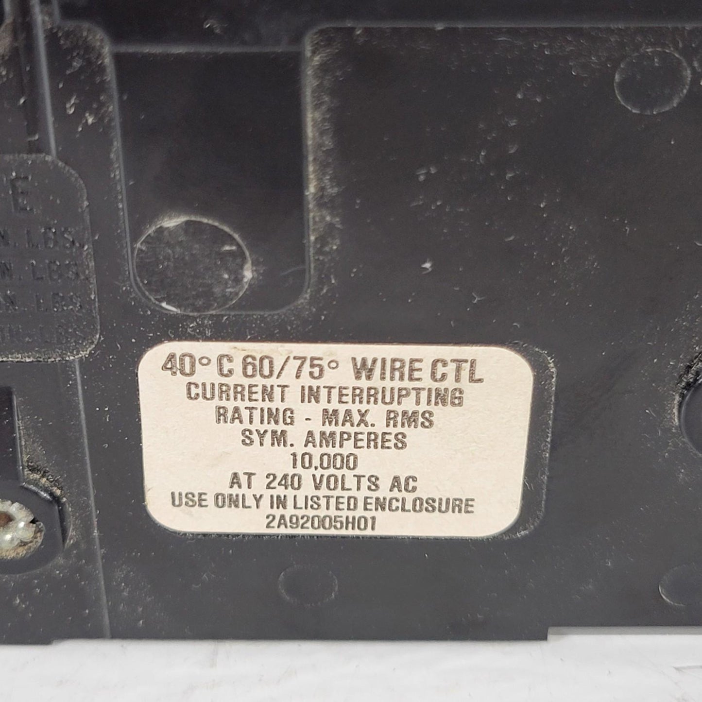 Westinghouse BR330 HACR Type Breaker 240 V AC Cu/Al 3 Pole J-861
