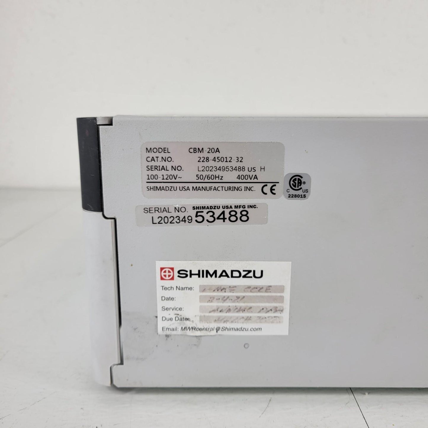 TESTED Shimadzu CBM-20A 228-45012-32 Communications Bus Module HPLC Connection