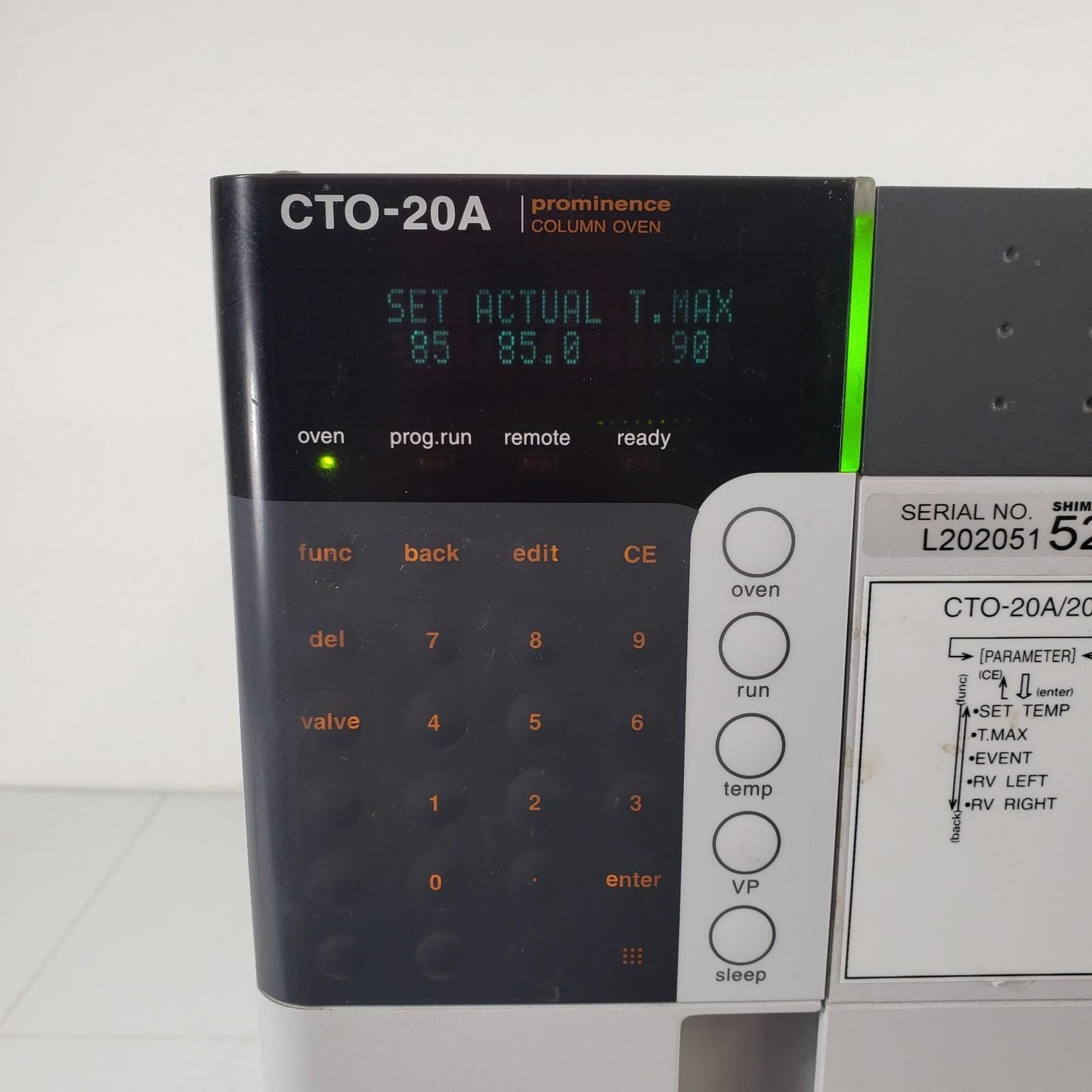 TESTED Shimadzu CTO-20A Prominence Column Oven 228-45009-32 HPLC Forced Air