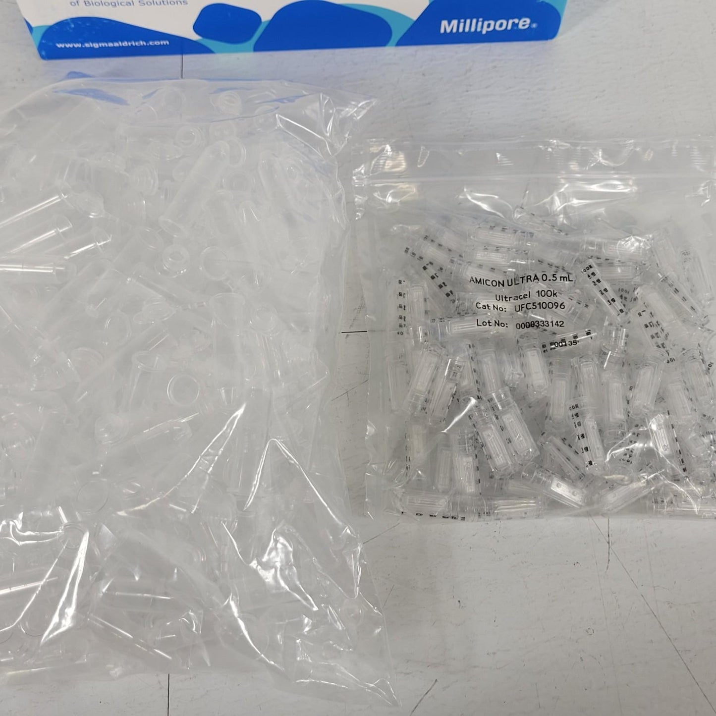 96 Pack Millipore Amicon Ultra UFC510096 0.5mL Centrifugal Filters Ultracel 100K