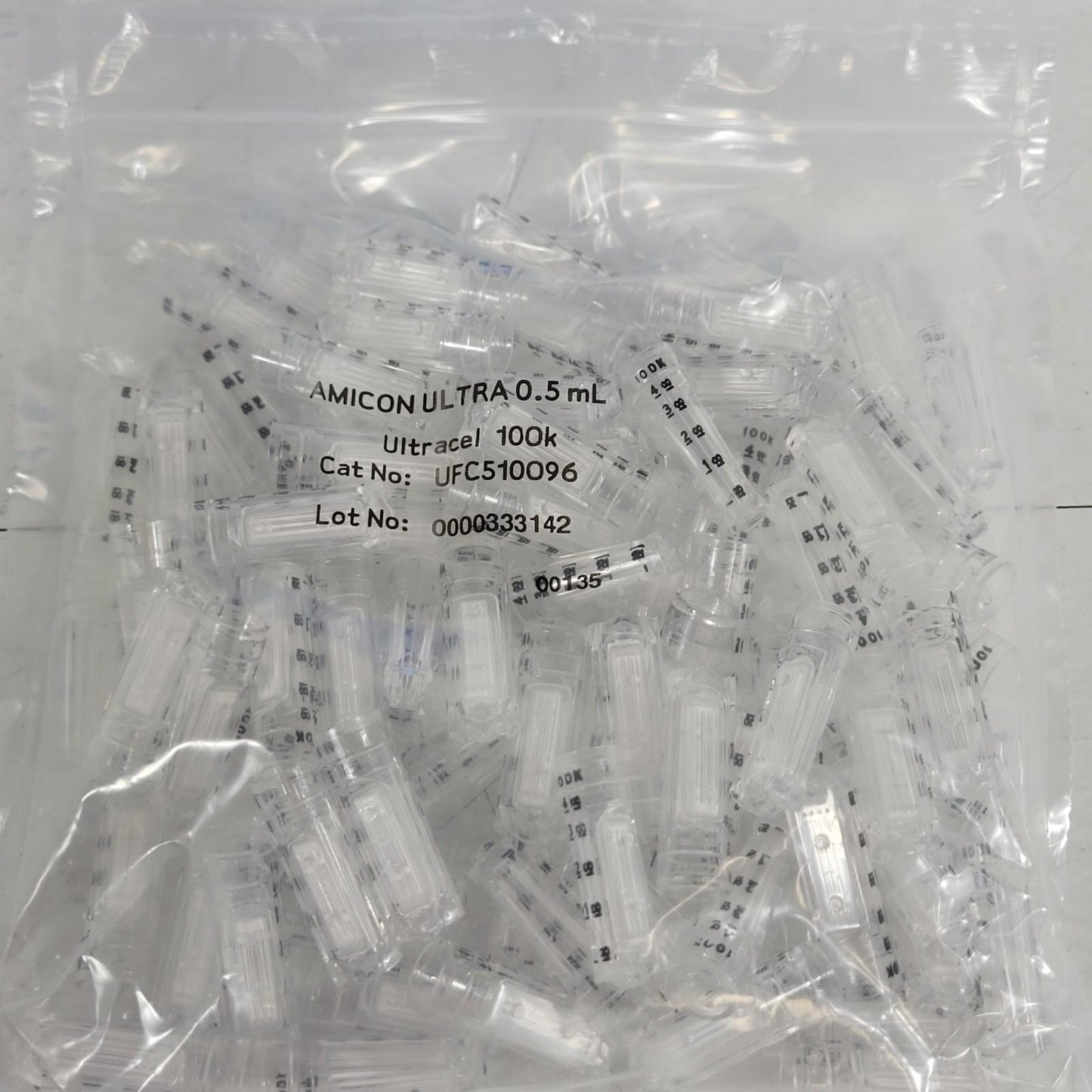 96 Pack Millipore Amicon Ultra UFC510096 0.5mL Centrifugal Filters Ultracel 100K