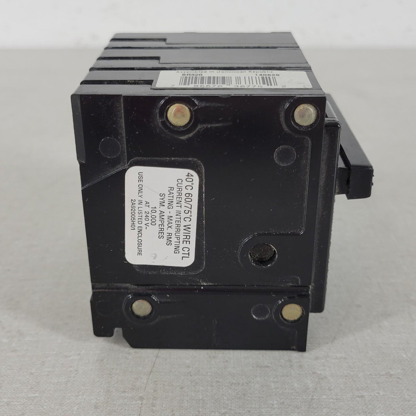 EATON BR320 C320 HACR Type Breaker Switch 240V Cu/Al 3 Pole