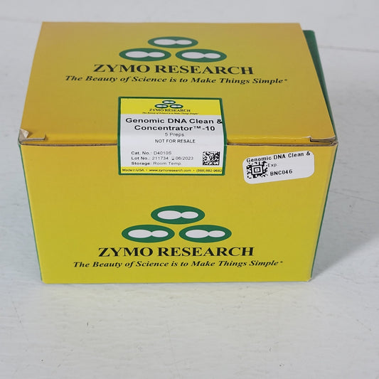 Zymo Research D4010S Genomic DNA Clean & Concentrator-10, includes 5 Preps