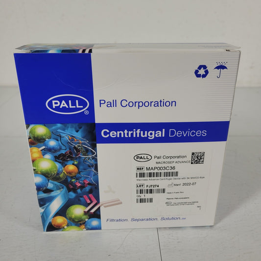 Pall MAP003C36 Macrosep Advance Centrifugal Devices w/ 3K MWCO 5-20 mL 4 Ct