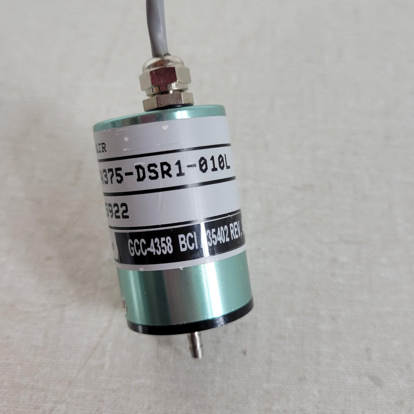 Proportion Air PA375-DSR1-010L GCC4358 High Pressure Transducer 4 Pin 1/8" Hose