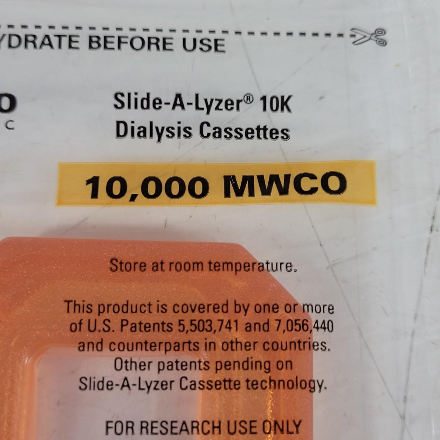 Thermo 66380 Slide-A-Lyzer Dialysis Cassette Extra Strength 10K MWCO 0.5-3ml