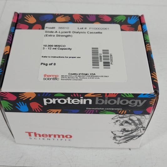 5 ct Thermo 66810 Slide-A-Lyzer Dialysis Cassette Extra Strength 10K MWCO 3-12ml