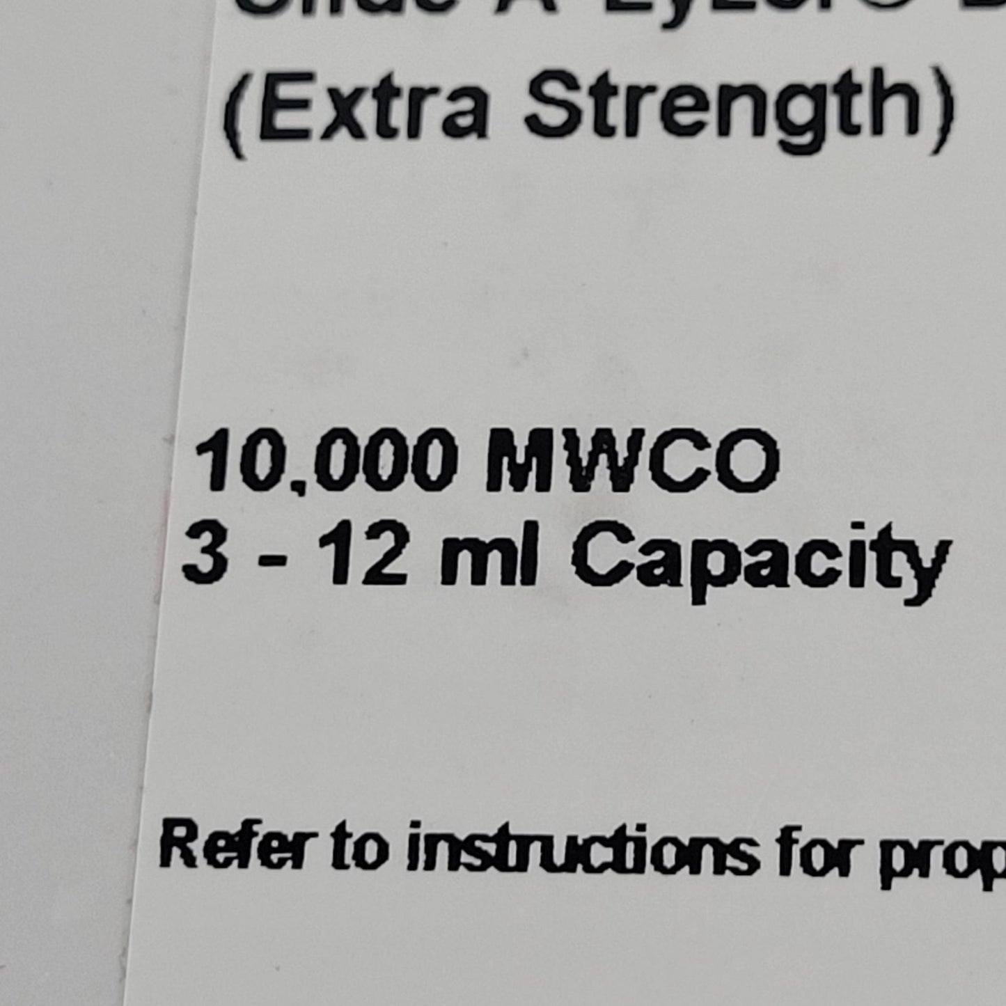5 ct Thermo 66810 Slide-A-Lyzer Dialysis Cassette Extra Strength 10K MWCO 3-12ml