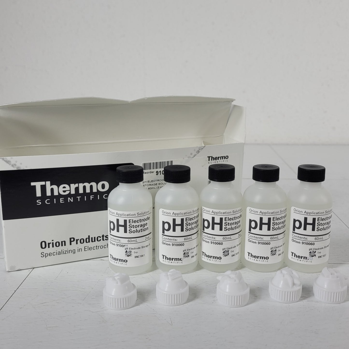 Thermo 910060 Orion pH Electrode Storage Solution 5x60 mL (2oz) and Dispense Cap