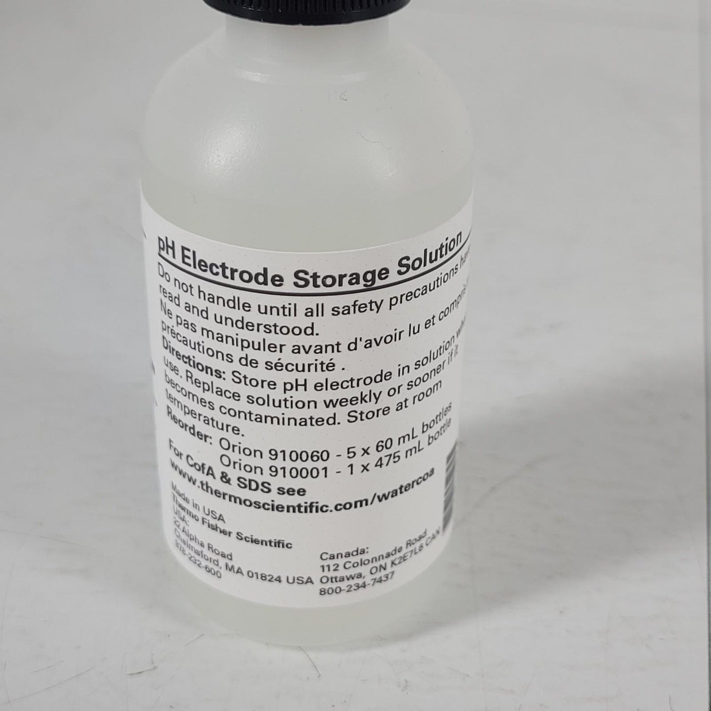 Thermo 910060 Orion pH Electrode Storage Solution 5x60 mL (2oz) and Dispense Cap