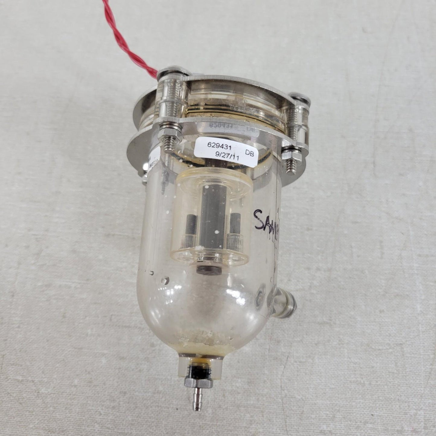 Lot of 2 USED Beckman Coulter Sample Analysis Bowls 629431 4 Pin Wire Connector