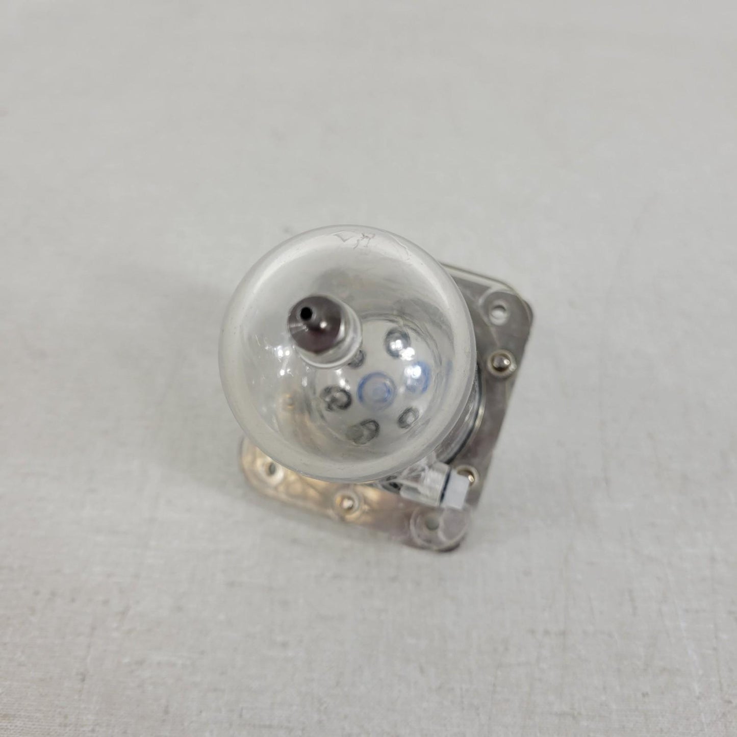 Beckman Coulter Pressure Chamber Bowl A37174 Used Clean Multi Port Hose Fittings