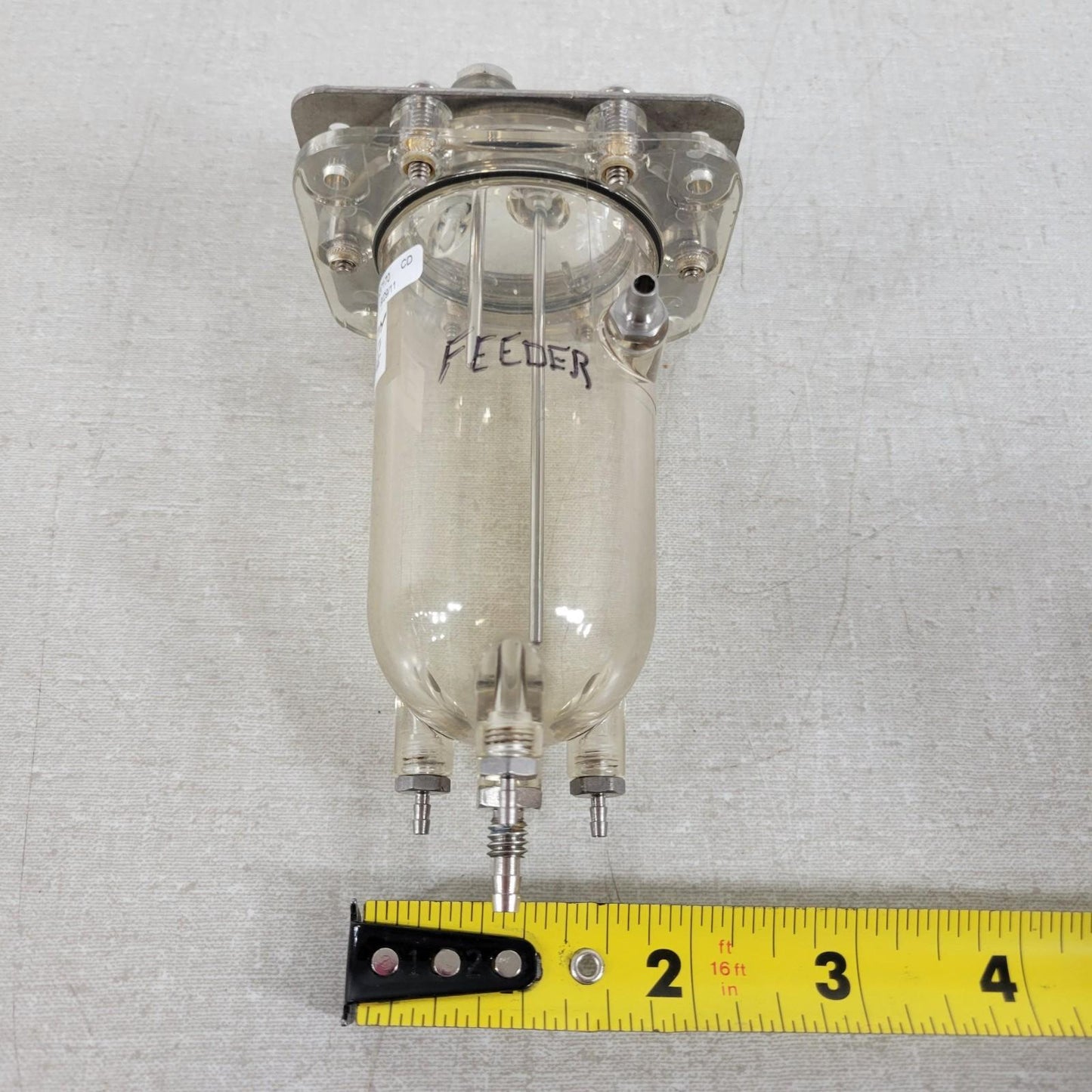 Beckman Coulter A37170 Feeder Analyzer Bowl Used Clean Quad Drain Port Dual Rod