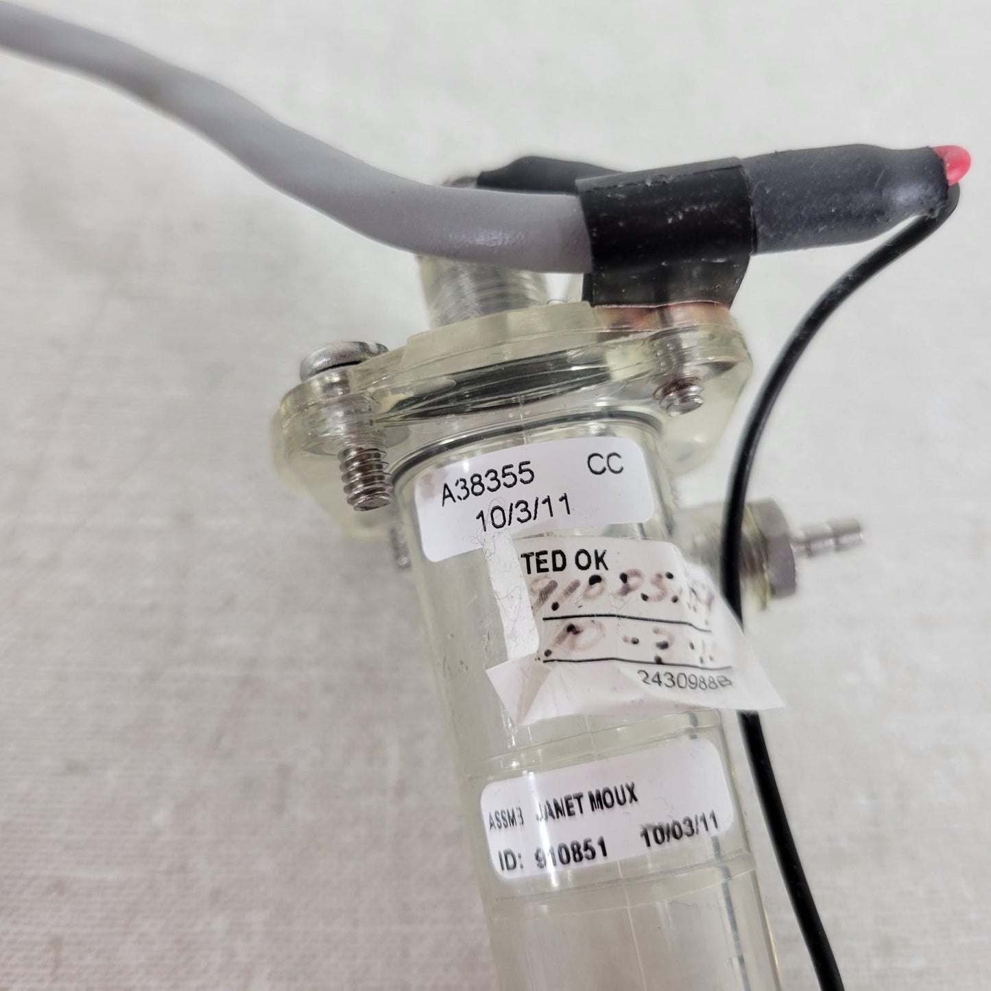 Lot of 5 Beckman Coulter A38355 A38356 Small Mixing Analyzer Bowls 3 Pin Cable