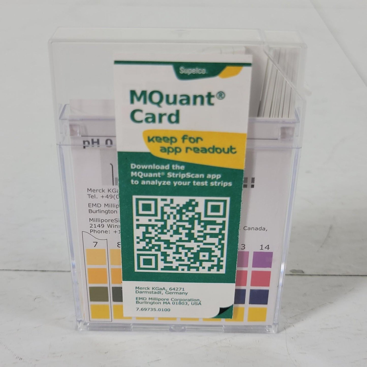 Supelco MQuant 1.09535.0001 pH Indicator Strips pH 0-14 Universal Indicator
