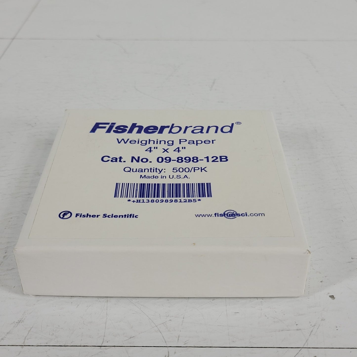 Fisher Scientific 09-898-12B Weighing Paper 4"x4" ~400 Papers